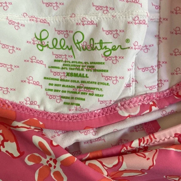Lilly Pulitzer pink floral bikini size XS - Picture 5 of 5